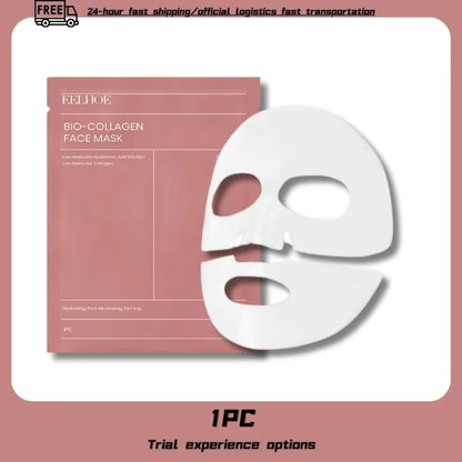 1/5/10Pcs Bio Collagen Face Mask Shrink Pores Deep Hydrating Overnight Mask Moisturizing Refreshing Brightening Face Skin Care